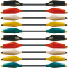 JUEGO 10 CABLES 0 4m PINZAS DE COCODRILO