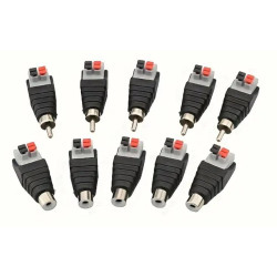 CONECTOR  HEMBRA RAPIDO DE RCA PARA AUDIO