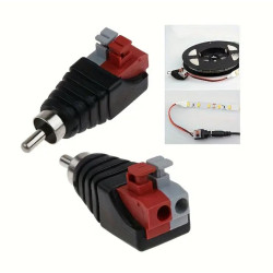 CONECTOR  MACHO RAPIDO DE RCA PARA AUDIO