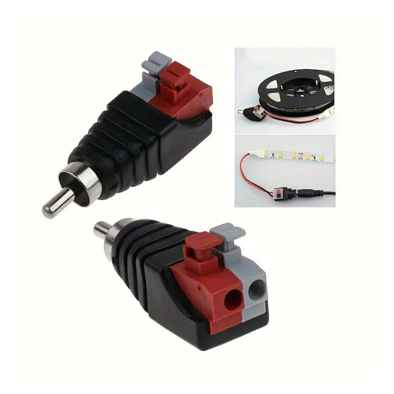 CONECTOR MACHO RAPIDO DE RCA PARA AUDIO CONECTOR MACHO RAPIDO DE RCA PARA AUDIO