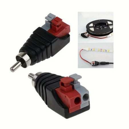 CONECTOR  MACHO RAPIDO DE RCA PARA AUDIO