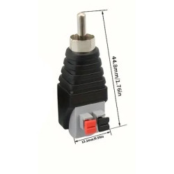 CONECTOR  MACHO RAPIDO DE RCA PARA AUDIO