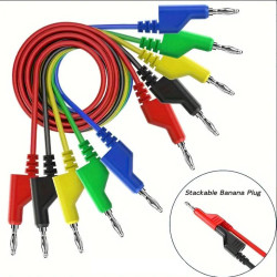 CONJUNTO 5 CABLES DE PRUEBA CON BANANA