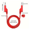 CONJUNTO 5 CABLES DE PRUEBA CON BANANA