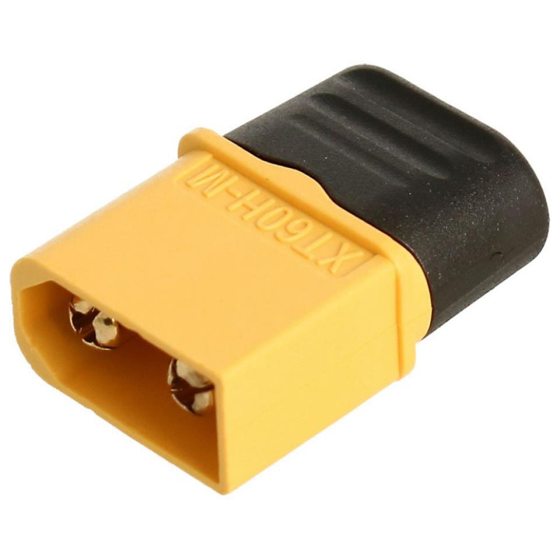 CONECTOR AEREO XT60H MACHO CUBRECABLES