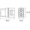 CONECTOR AEREO XT90H HEMBRA CUBRECABLES