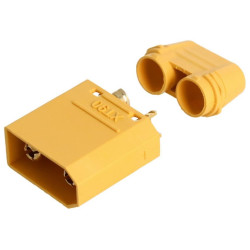 CONECTOR AEREO XT90H MACHO CUBRECABLES