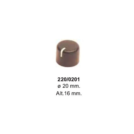 BOTON POTENCIOMETRO Ø 20mm ALTO 16mm