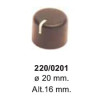 BOTON POTENCIOMETRO Ø 20mm ALTO 16mm