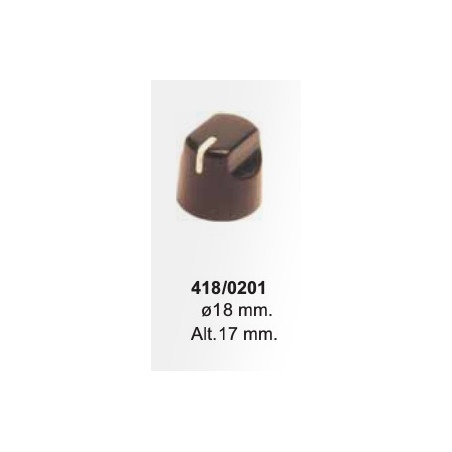 BOTON POTENCIOMETRO Ø 18mm ALTO 17mm