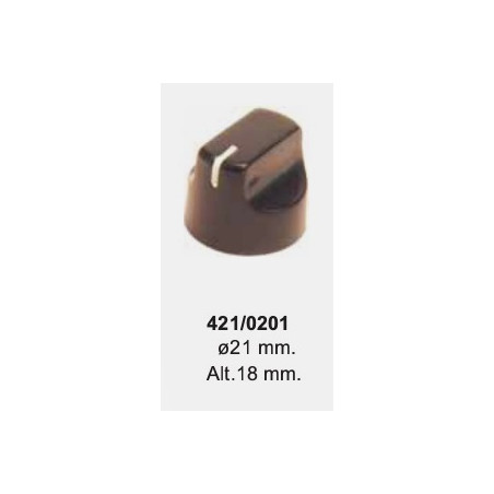 BOTON POTENCIOMETRO Ø 21mm ALTO 18mm