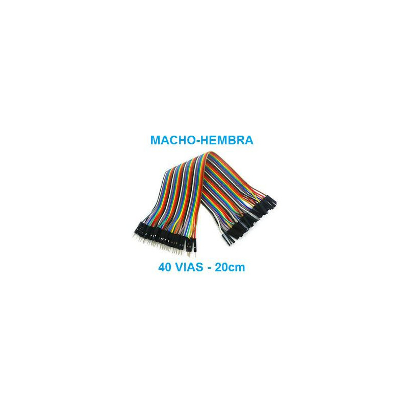 CABLES JUMPER 40 PIEZAS 220MM MACHO-HEMBRA