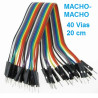CABLES JUMPER 40 PIEZAS 220MM MACHO-MACHO