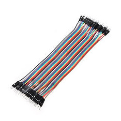 CABLES JUMPER 40 PIEZAS 220MM MACHO-MACHO