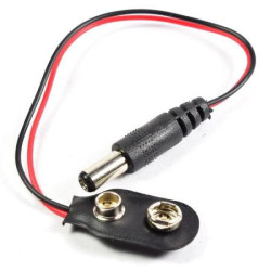 CABLE ALIMENTACION CONECTOR 9V A JACK 5 5x2 1mm