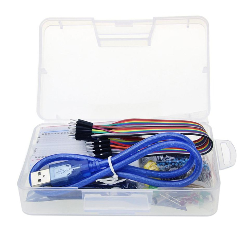 KIT INICIACION ARDUINO UNO R3 830 PIEZAS