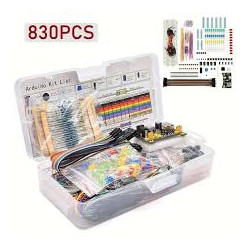 KIT INICIACION ARDUINO UNO R3 830 PIEZAS
