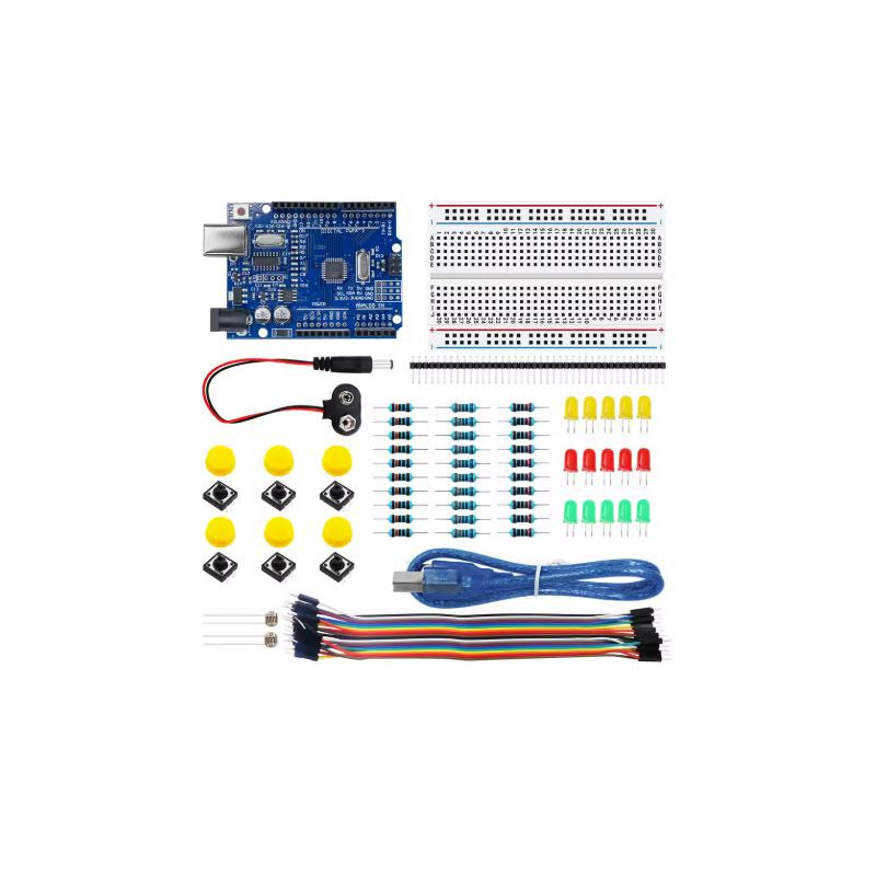 KIT BASICO INICIACION ARDUINO UNO R3 KIT BASICO INICIACION ARDUINO UNO R3