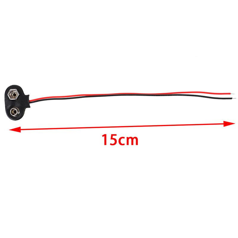 PORTAPILAS CLIP 9V CABLE 15cms PORTAPILAS CLIP 9V CABLE 15cms
