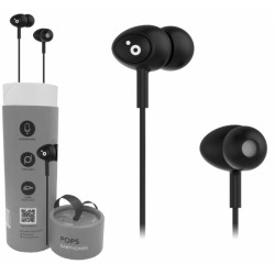 AURICULARES ST SUNSTECH POPS JACK 3 5 NEGROS