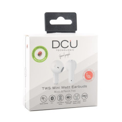 AURICULARES MINI MATE BLUETOOTH 5 1 BLANCOS DCU