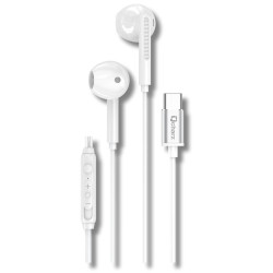 AURICULARES CON CABLE TIPO C BLANCO
