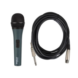 MICROFONO DE MANO DINAMICO CABLE 4 5M Y ESTUCHE