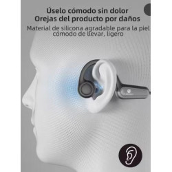 AURICULARES CONDUCCION OSEO BLUETHOOTH 5 3 NEGRO
