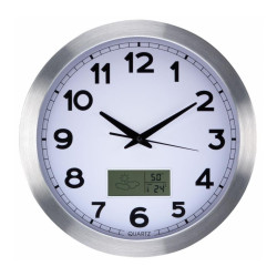 RELOJ DE PARED  PANTALLA LCD CON TERMOMETRO 