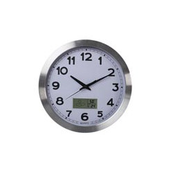 RELOJ DE PARED  PANTALLA LCD CON TERMOMETRO 