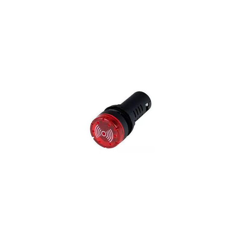 PILOTO ROJO INTERMITENTE   ZUMBADOR 12V AC/DC