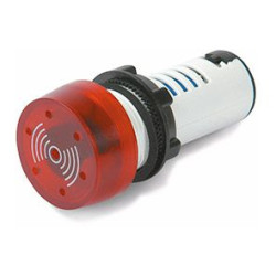 PILOTO ROJO INTERMITENTE   ZUMBADOR 12V AC/DC