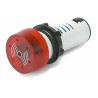 PILOTO ROJO INTERMITENTE   ZUMBADOR 12V AC/DC