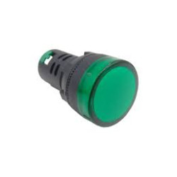 PILOTO LED VERDE 230VAC SERIE 600 IP65 Ø22mm