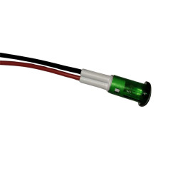 PILOTO LED 24V Ø 8 5mm VERDE 212 CON CABLES