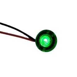 PILOTO LED 24V Ø 8 5mm VERDE 212 CON CABLES