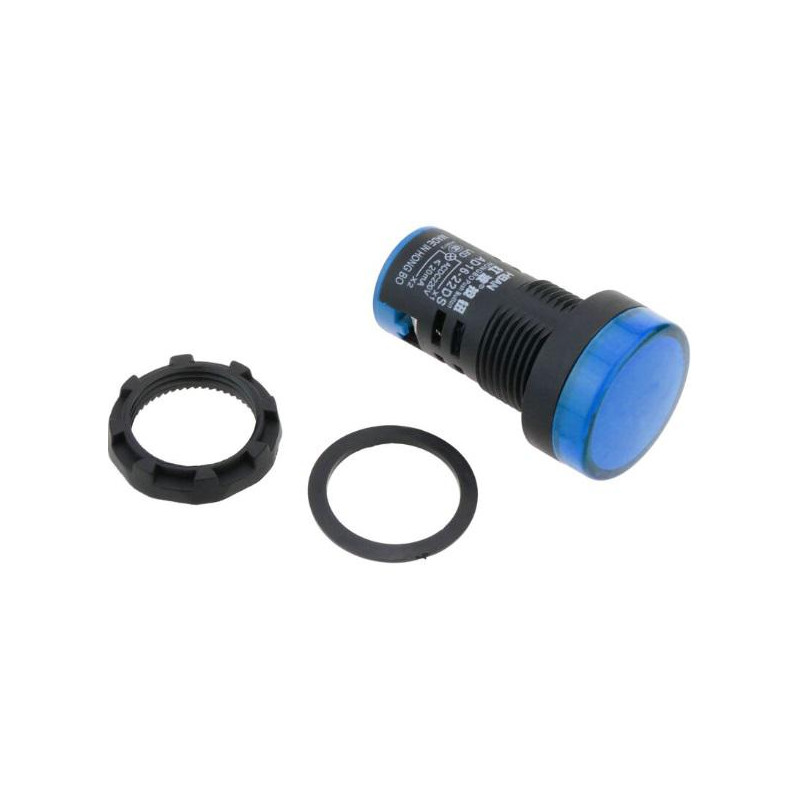 PILOTO AD16-22DS INDICADOR AZUL 24VDC/VAC 22mm