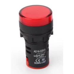 PILOTO AD16-22DS INDICADOR ROJO 24VDC/VAC 22mm