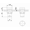 PILOTO AD16-22DS INDICADOR ROJO 24VDC/VAC 22mm