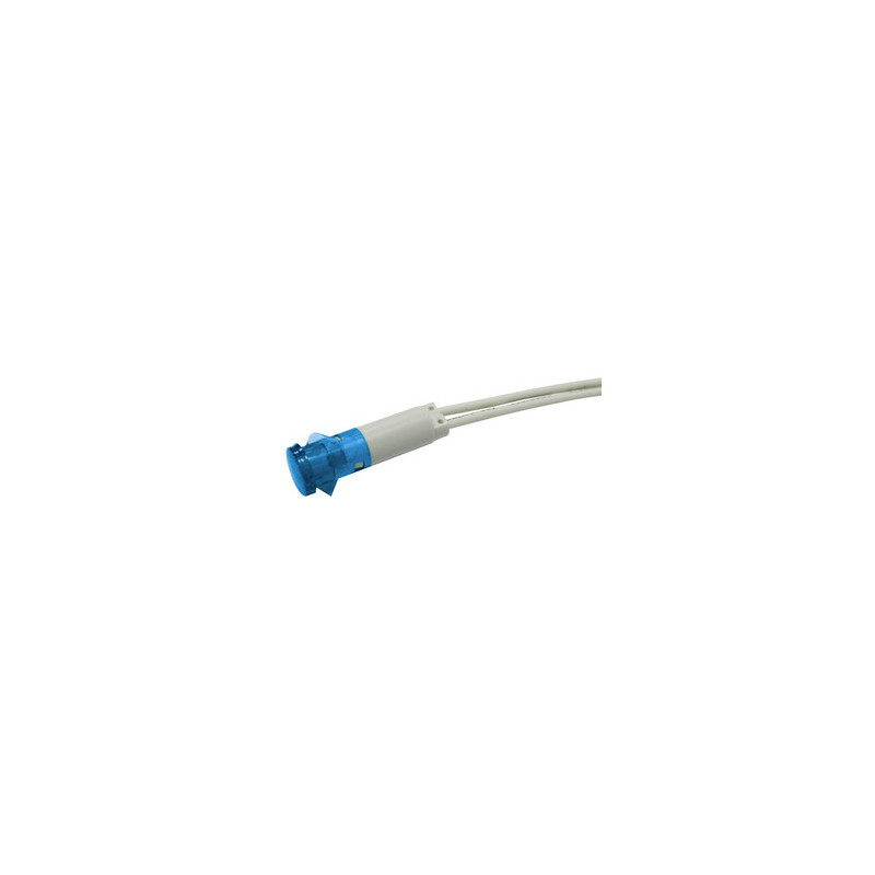 PILOTO LED 230V Ø 11 mm AZUL CON CABLES PILOTO LED 230V Ø 11 mm AZUL CON CABLES