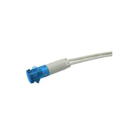 PILOTO LED 230V Ø 11 mm AZUL CON CABLES