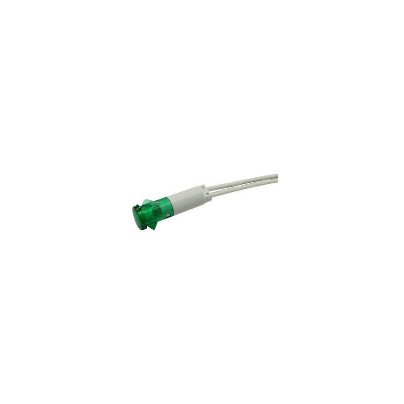 PILOTO LED 230V Ø 11 mm VERDE CON CABLES PILOTO LED 230V Ø 11 mm VERDE CON CABLES