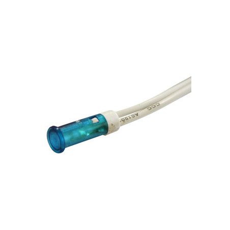 PILOTO LED 230V Ø 8 mm AZUL CON CABLES