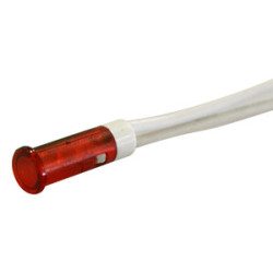 PILOTO LED 230V Ø 8 mm ROJO CON CABLES