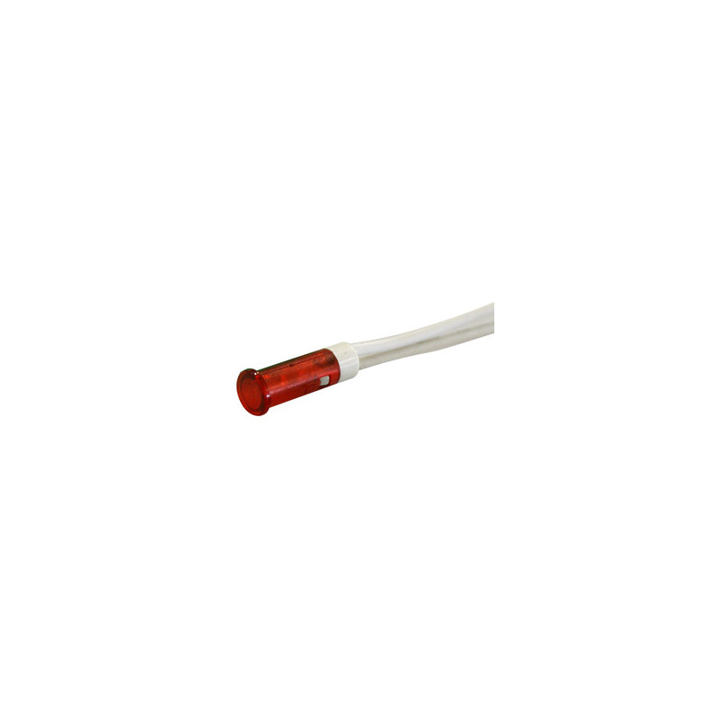 PILOTO LED 230V Ø 8 mm ROJO CON CABLES PILOTO LED 230V Ø 8 mm ROJO CON CABLES