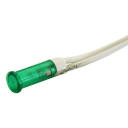 PILOTO LED 230V Ø 8 mm VERDE CON CABLES