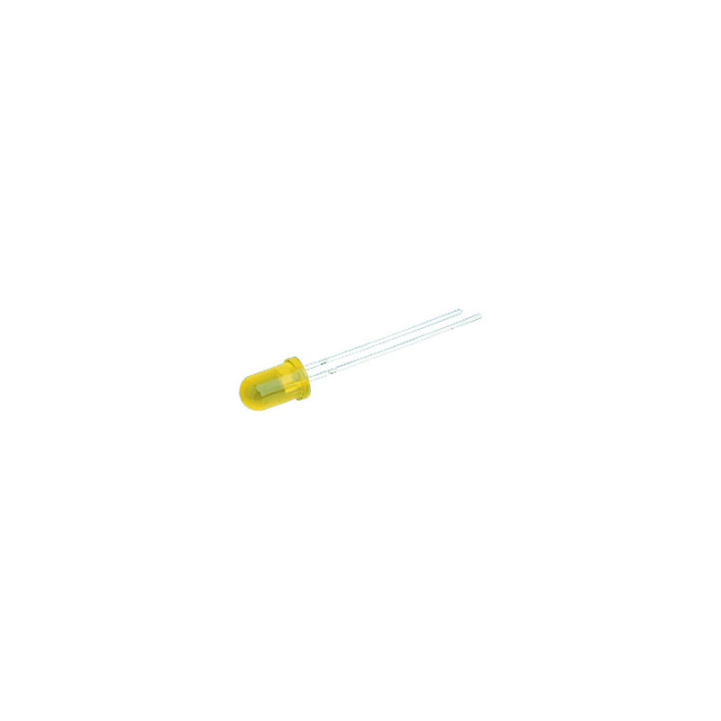 DIODO LED 5MM 12V COLOR AMARILLO TRANSPARENTE