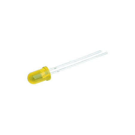 DIODO LED 5MM 12V COLOR AMARILLO TRANSPARENTE