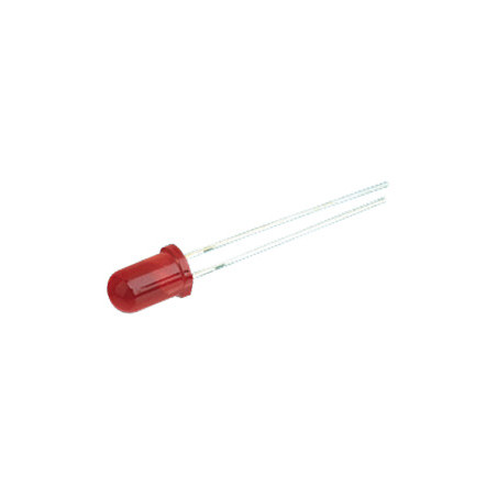 DIODO LED 5MM 12V COLOR ROJO DIFUSO