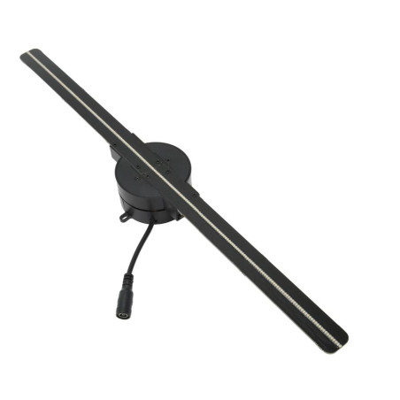 VENTILADOR HOLOGRAMA 3D 42CM 224 CUENTAS DE LED